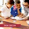 G128 Australia Australian Deluxe Desk Flag Set | 8.5x5.5 In | Printed 300D Polyester, with Silver Dome and Base, 15" Metal Pole, Decorations For Office, Home and Festival Events Celebration
